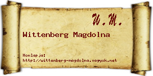 Wittenberg Magdolna névjegykártya
